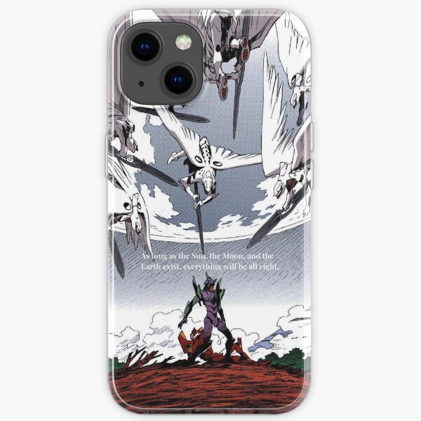 Evangelion Colored Manga iPhone Soft Case