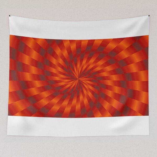 Item preview, Simple Orange and Gray Interleaved Spinning Spiral Tunnel Pattern designed and sold by IncrediVFX.