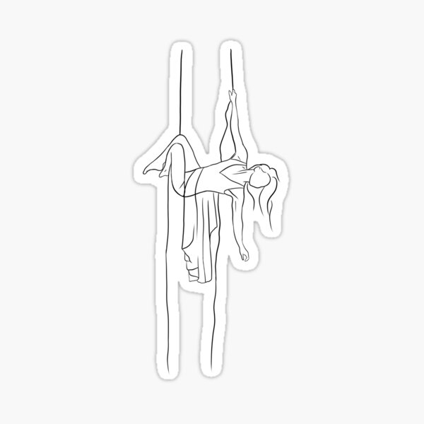 Aerial Silk Artist Sticker