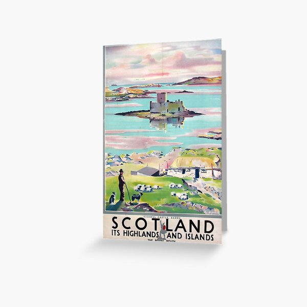Item preview, Scotland vintage travel poster designed and sold by stickart-marek.
