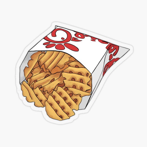 "Waffle Fries" Sticker by pbportfolio Redbubble