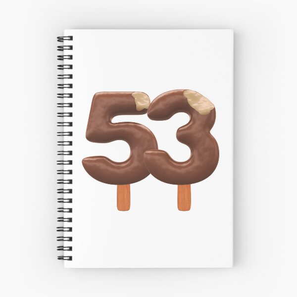 Item preview, 53 Ice Cream Fifty Three Number 3d Chocolate designed and sold by HelloFromAja.
