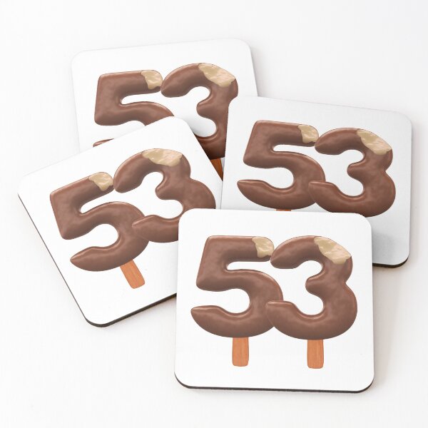 Item preview, 53 Ice Cream Fifty Three Number 3d Chocolate designed and sold by HelloFromAja.