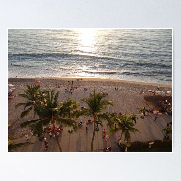 Item preview, Beach and Malecón in the late Afternoon Sun - Playa y Malecón en el Sol de laTarde designed and sold by PtoVallartaMex.