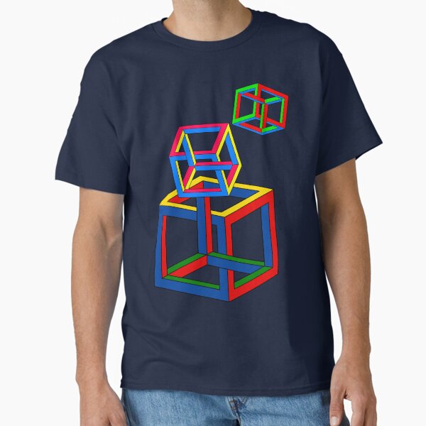 Vista previa del artículo con la obra «Neckin Necker Cubes», diseñado y vendido por GUS3141592.