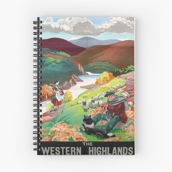 Item preview, The western Highlands vintage travel poster designed and sold by stickart-marek.