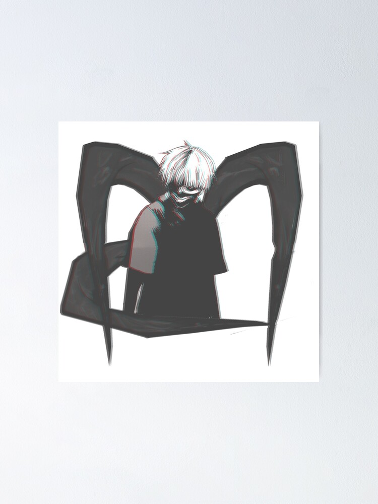 "Kaneki Ken Eye patch Ghoul " Poster for Sale by NomadSenpai Redbubble