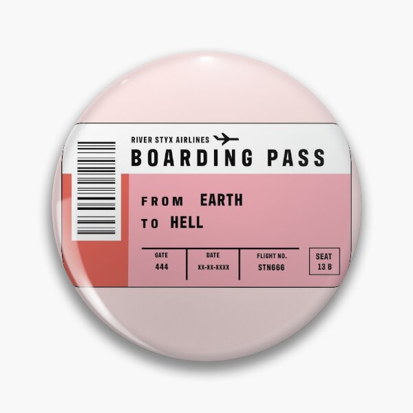 Item preview, Ticket to Hell designed and sold by La Lune Design Co..
