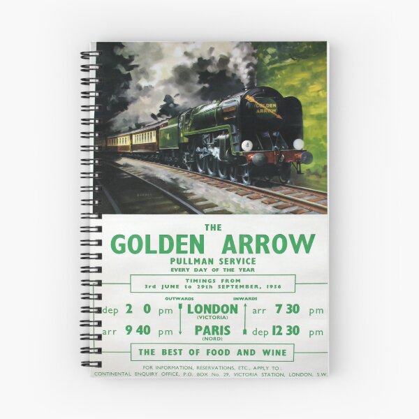 Item preview, The Golden Arrow vintage travel poster designed and sold by stickart-marek.