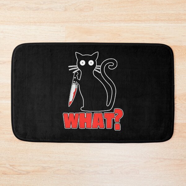 Item preview, What? Cat Knife Pyscho Pet Freaky Gift designed and sold by redshirtz.