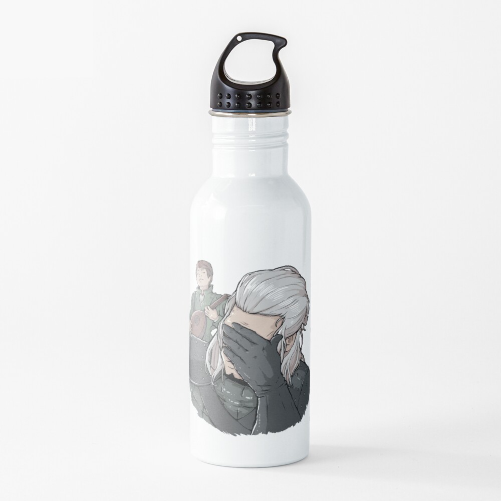 Geralt Face Palm Water Bottle