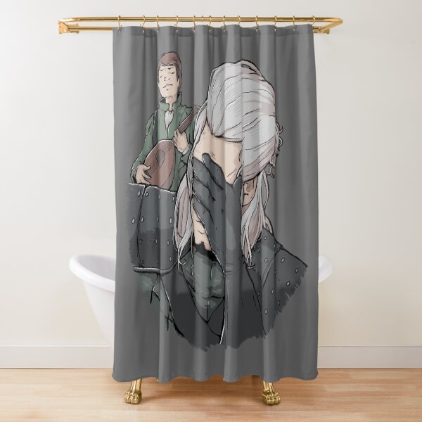 Geralt Face Palm Shower Curtain