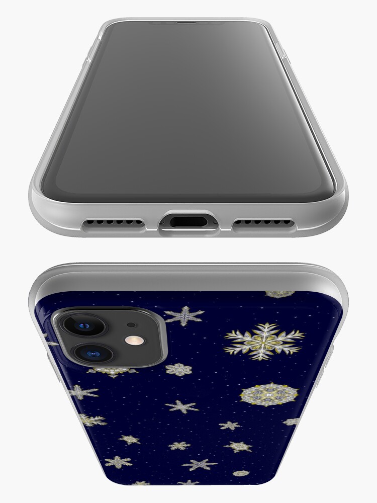 Alternate view of Gilded Space Snowflake iPhone Case & Cover
