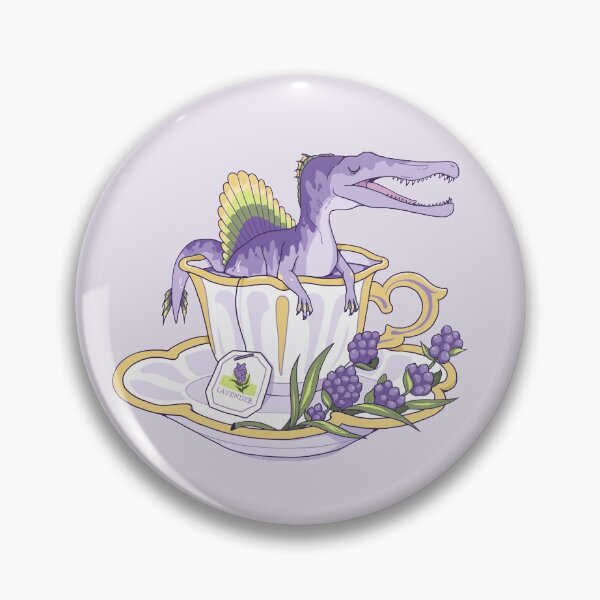 Item preview, Teacup Dinos: Lavender Tea Spino designed and sold by evekajander.