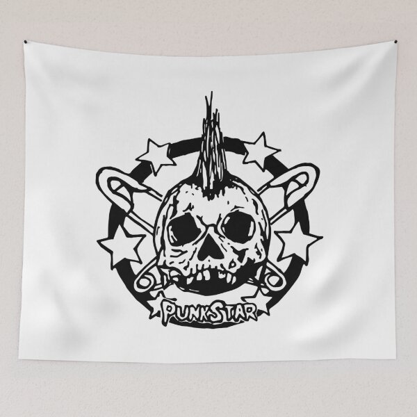 Item preview, PUNK STAR SKULL SKETCH designed and sold by jason tully.