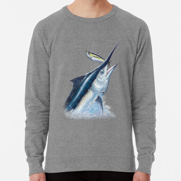 Blue marlin sweatshirts top