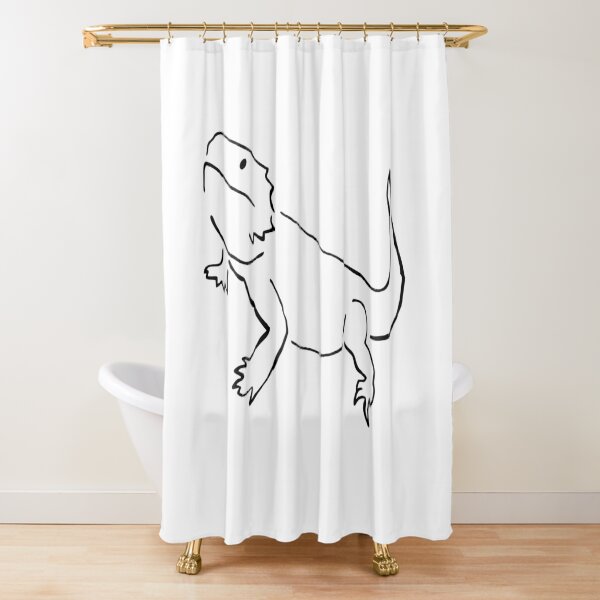 Margo The Beardie Shower Curtain