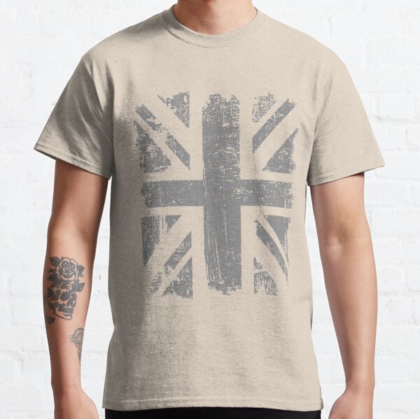Union Jack Flag Fingerprint Oxford T-Shirt