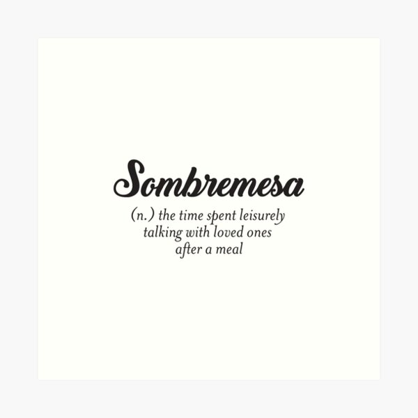 Item preview, Sombremesa Cosy Word Definition Talking After Meal designed and sold by Kit Cronk.