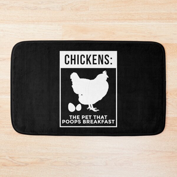 Item preview, funny Chickens The Pet That Poops Breakfast designed and sold by raffitidesign.