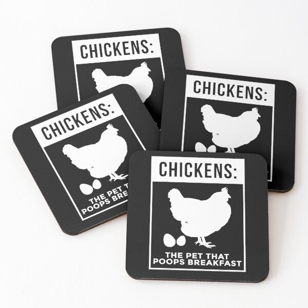 Item preview, funny Chickens The Pet That Poops Breakfast designed and sold by raffitidesign.