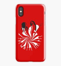 Candy Cane Children (on red) iPhone Case