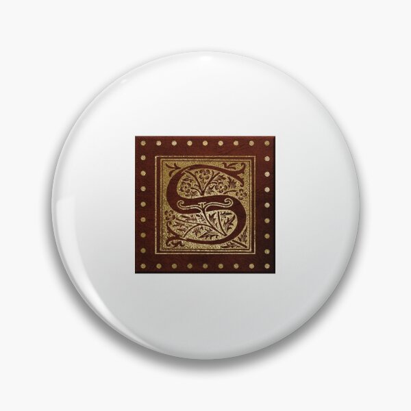 Artikelvorschau, Letter S Gilded Ornament Typography Pattern entworfen und verkauft von digitalvintage.