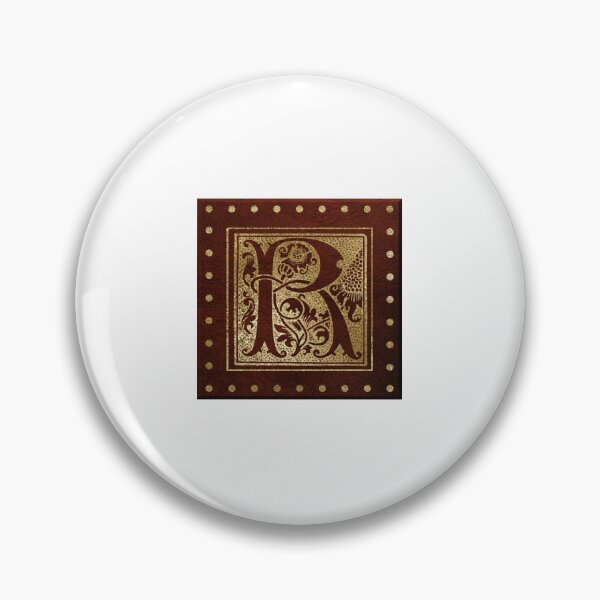 Artikelvorschau, Letter R Gilded Ornament Typography Pattern entworfen und verkauft von digitalvintage.