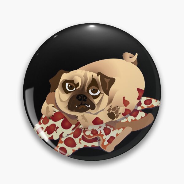 Artikelvorschau, Pizza Mops (Dare Mops) - Dark Bg entworfen und verkauft von Petcisely.