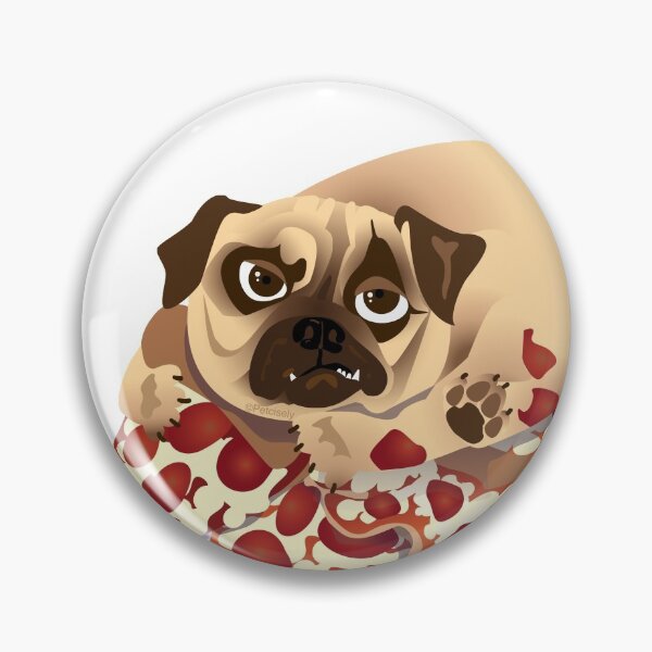 Artikelvorschau, Pizza Mops (Dare Pug) - Licht entworfen und verkauft von Petcisely.