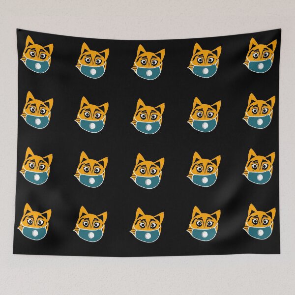 Item preview, Pandemic corona virus cat with a mask designed and sold by GR-ART.