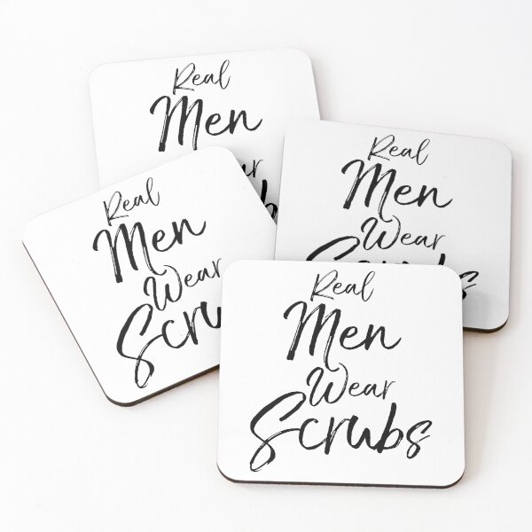 Item preview, Real Men Wear Scrubs Male Nurse Gift designed and sold by TNDesignStudio.