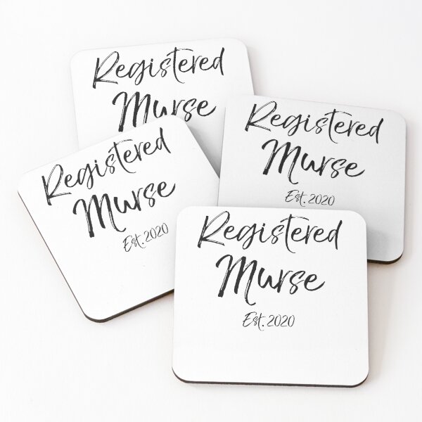 Aperçu de l'œuvre Registered Murse Est. 2020 Male Nurse Nursing School Graduation créée et vendue par TNDesignStudio.