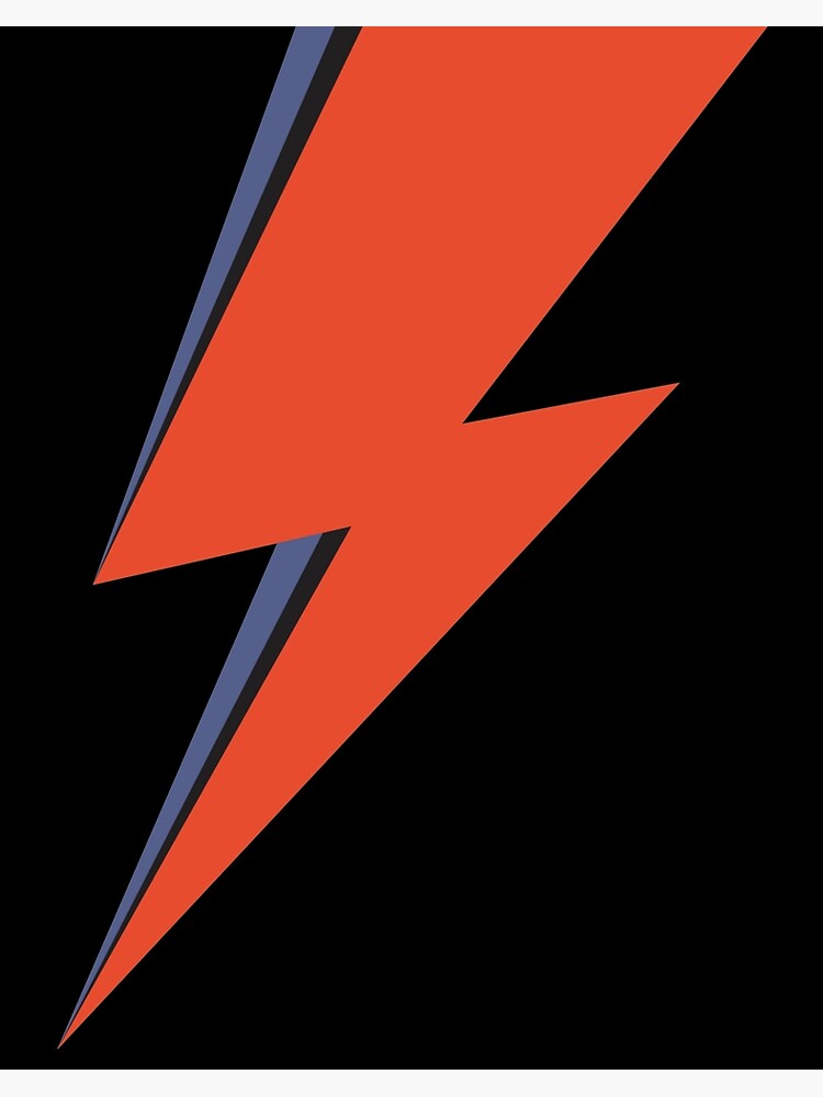 Classic David Bowie Lightning Bolt Art Board Print for Sale by GoGoTiger Redbubble