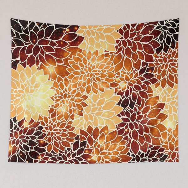 Item preview, Galaxy Golden Bronze Space Dahlias  designed and sold by 2sweetsDesign.