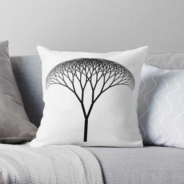 Fractal is a Self-Similar Subset of Euclidean Space Throw Pillow