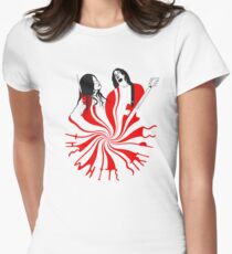 Candy Cane Children Women's Fitted T-Shirt