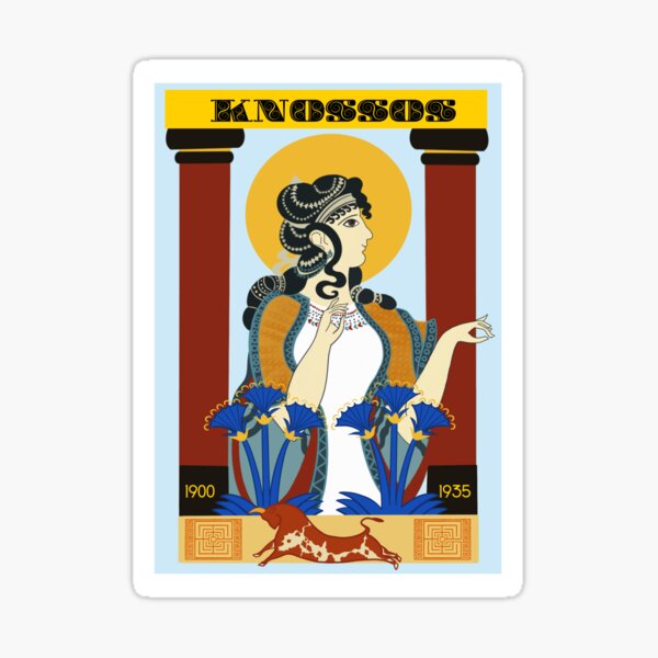 Item preview, Knossos Art Deco Poster designed and sold by MariaHaley.