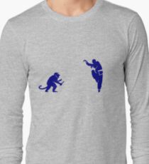 Monkey Kung Fu with Knife Long Sleeve T-Shirt