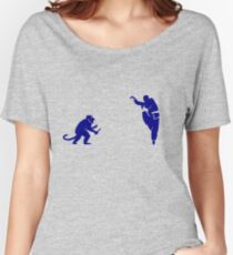 Monkey Kung Fu with Knife Women's Relaxed Fit T-Shirt