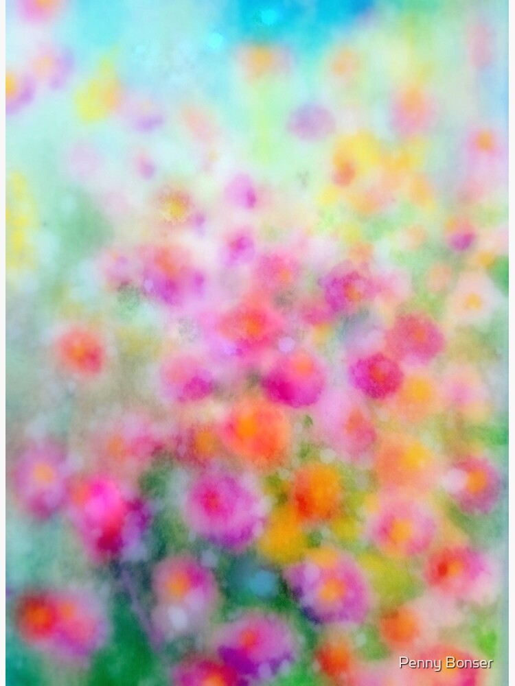 Flowers vibrant (Meadow Collection) watercolour by Penny Bonser by pennybonser