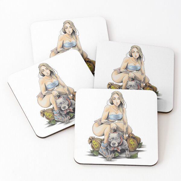 Item preview, Sexy Woman with Pitbull  designed and sold by bizzleapparel.