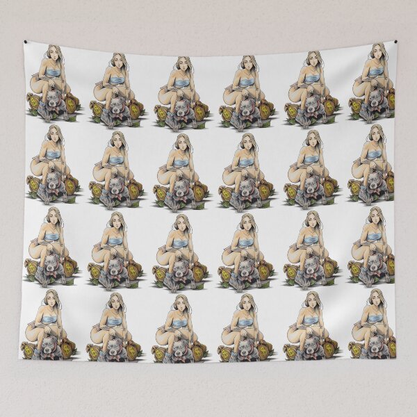 Item preview, Sexy Woman with Pitbull  designed and sold by bizzleapparel.