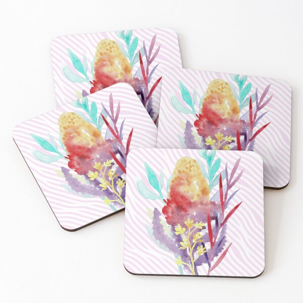 Item preview, Flores de acuarela nativas australianas designed and sold by AlisonSherlock.