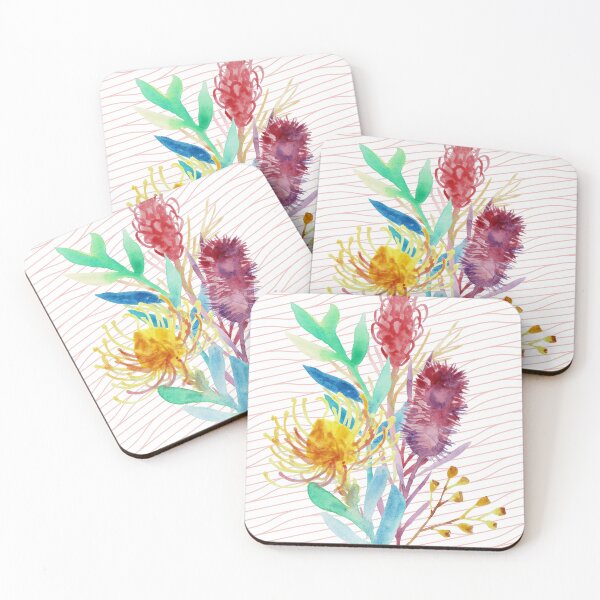 Item preview, Flores de acuarela nativas australianas designed and sold by AlisonSherlock.