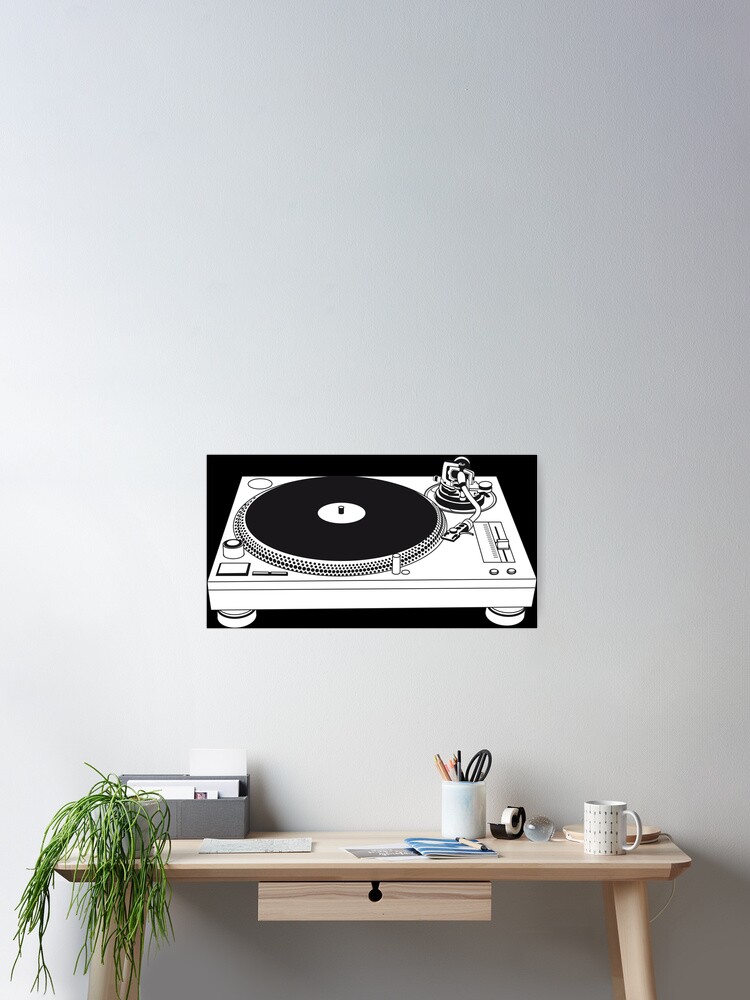 Thumbnail 2 of 3, Poster, Turntable record player phonograph designed and sold by Teecha.