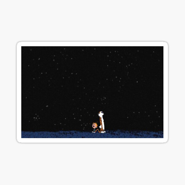 calvin and hobbes Sticker