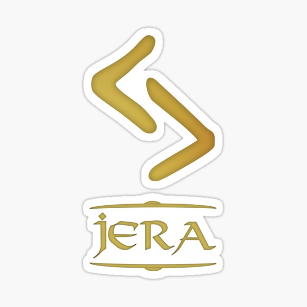 Artikel-Vorschau von Jera - Rune / Älteres Futhark / Serie aus 24 Runen, designt und verkauft von madrigenum.