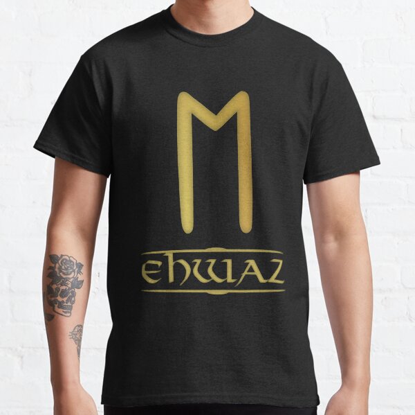 Ehwaz - Rune / Älteres Futhark / Serie aus 24 Runen Classic T-Shirt