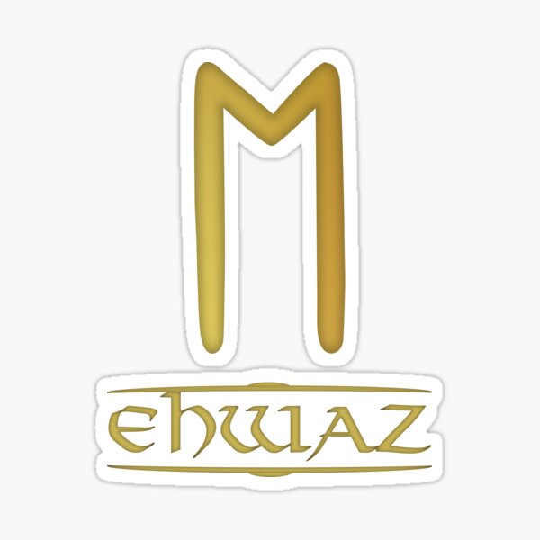 Artikel-Vorschau von Ehwaz - Rune / Älteres Futhark / Serie aus 24 Runen, designt und verkauft von madrigenum.